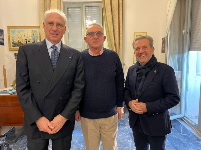 Il Sindaco di Campo Calabro, Sandro Repaci, incontra l’Amministratore Delegato della Stretto di Messina, Pietro Ciucci.